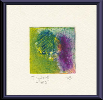 tiny collagraph print