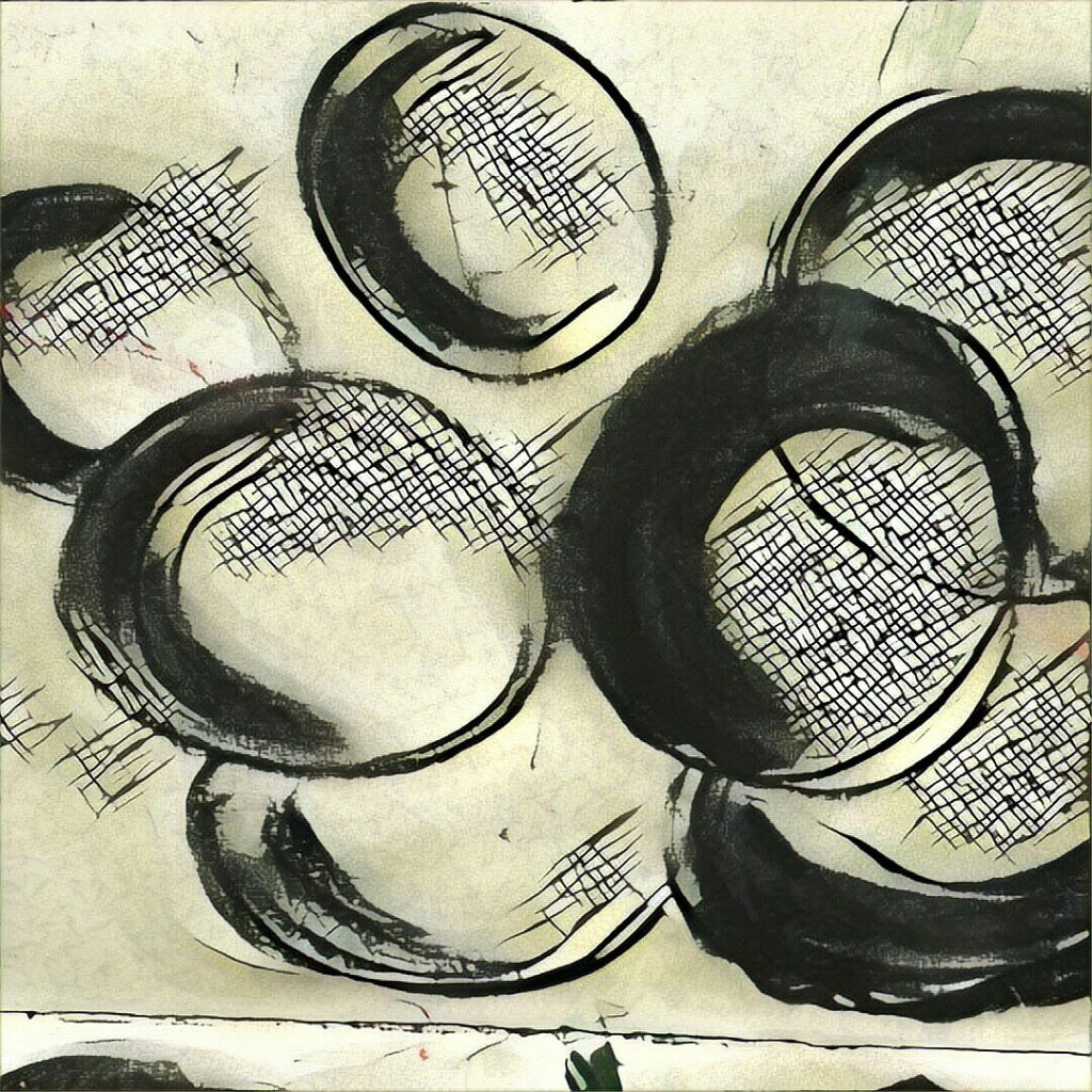 Image from sketchbook with idea for 'Martian Landscape' image