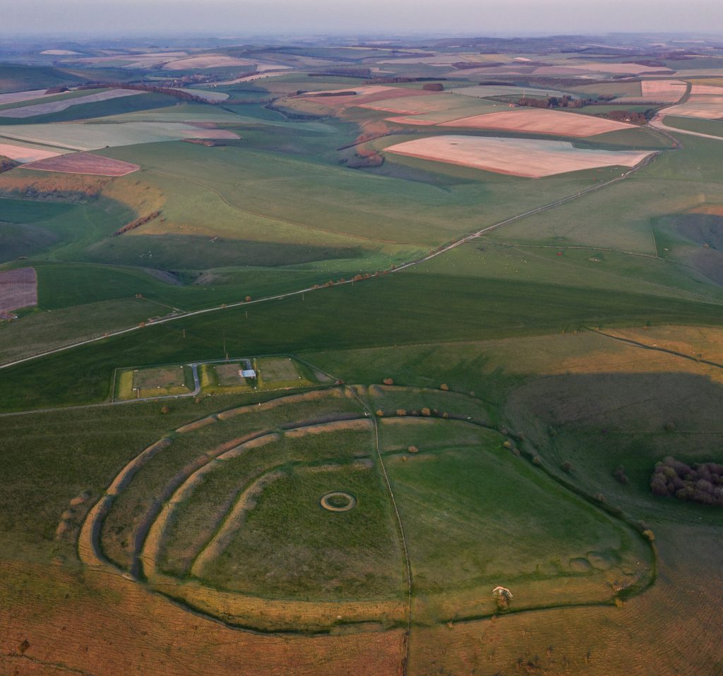 White Sheet Hill - photo by David R Abram from the Aerial Atlas of Ancient Britain